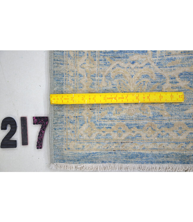 Blue Beige Ziegler Rug 291x198cm - Hand-knotted Wool