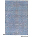 Blau Lila Moderner Teppich 285x189cm - Handgeknüpft Wolle