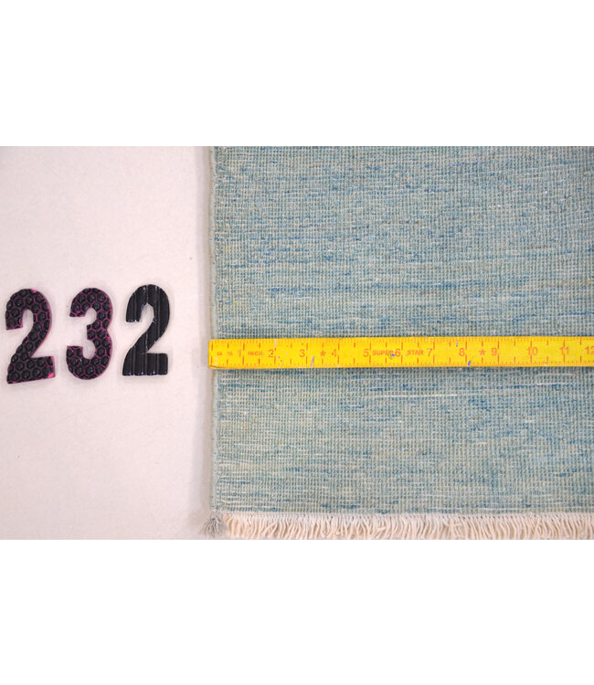 Blauw-Groene Vintage Tapijt – 244 x 174 cm