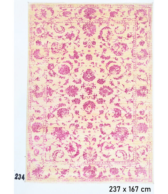 Roze Vintage Tapijt – 237 x 167 cm