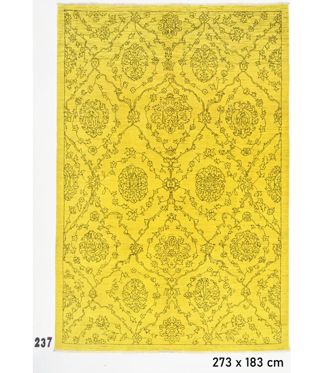 Gelber Antiker Teppich – 273 x 183 cm