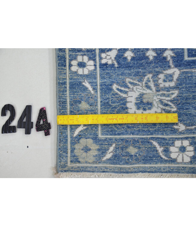 Blue-Yellow Vintage Rug – 234 x 167 cm