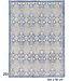 Blauw-Beige Ziegler Tapijt met Geometrisch Patroon – 264 x 181 cm