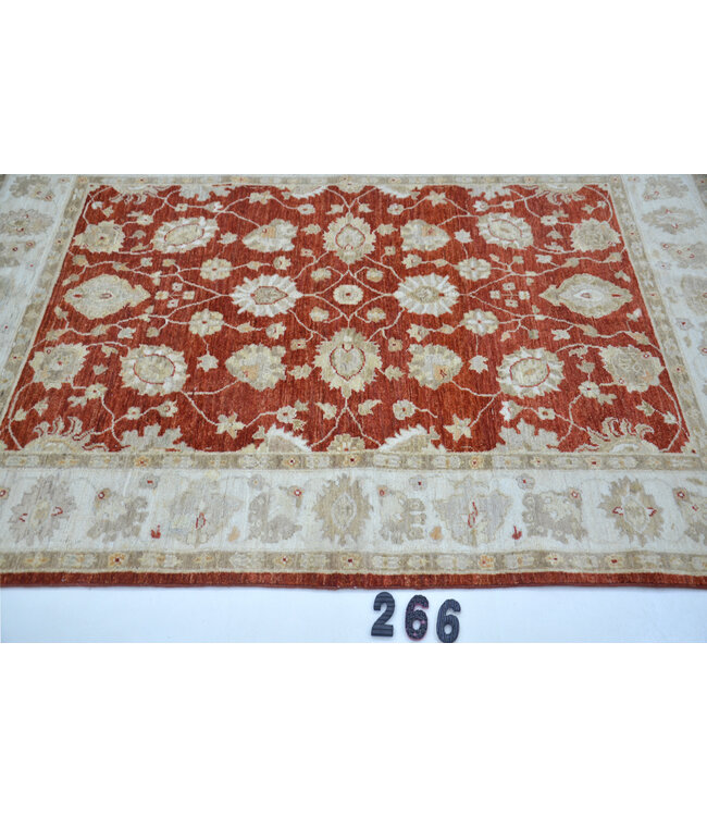 Dark Red Ziegler Rug – 192 x 135 cm – Hand-knotted Wool Carpet
