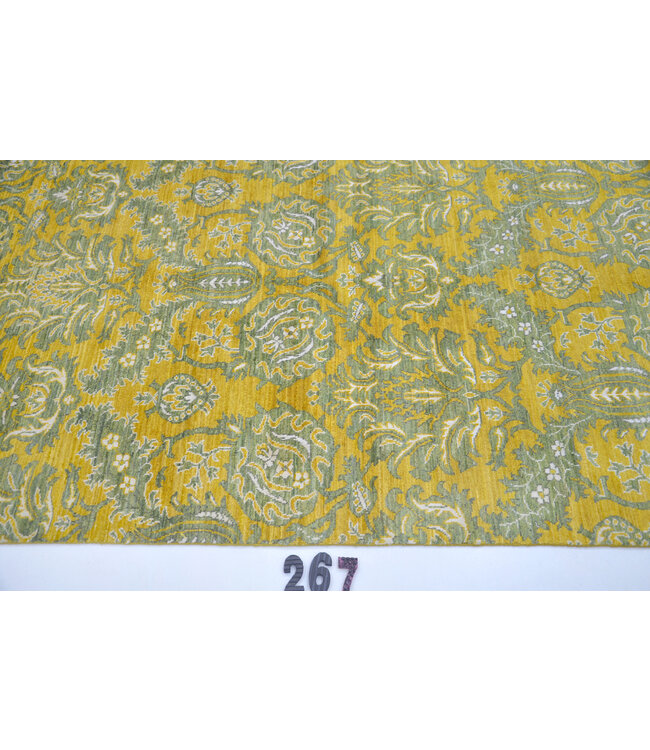 Geel Modern vloerkleed – 181 x 122 cm – Handgeknoopt wollen tapijt