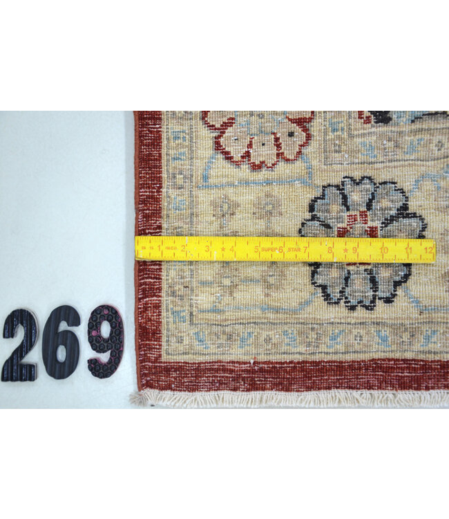 Red Kazak Rug – 199 x 114 cm – Hand-knotted Wool Carpet