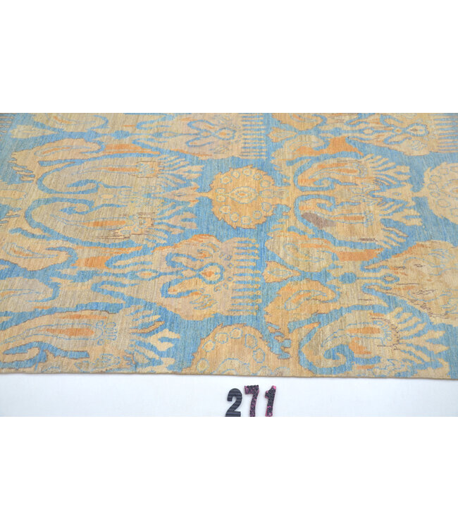 Sand Blue Gabbeh Rug – 183 x 122 cm – Hand-knotted Wool Carpet