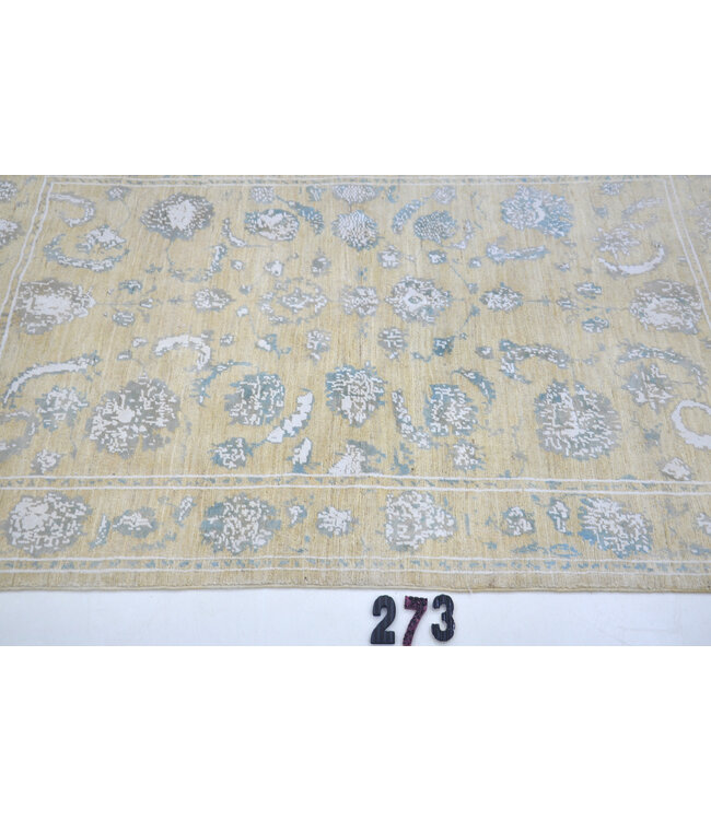 Beige-Grijs Ziegler tapijt – 179 x 116 cm – Handgeknoopt wollen kleed