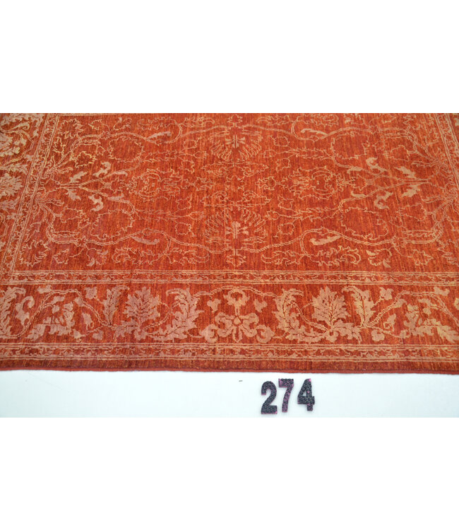 Dieprood Ziegler tapijt – 179 x 121 cm – Handgeknoopt wollen kleed