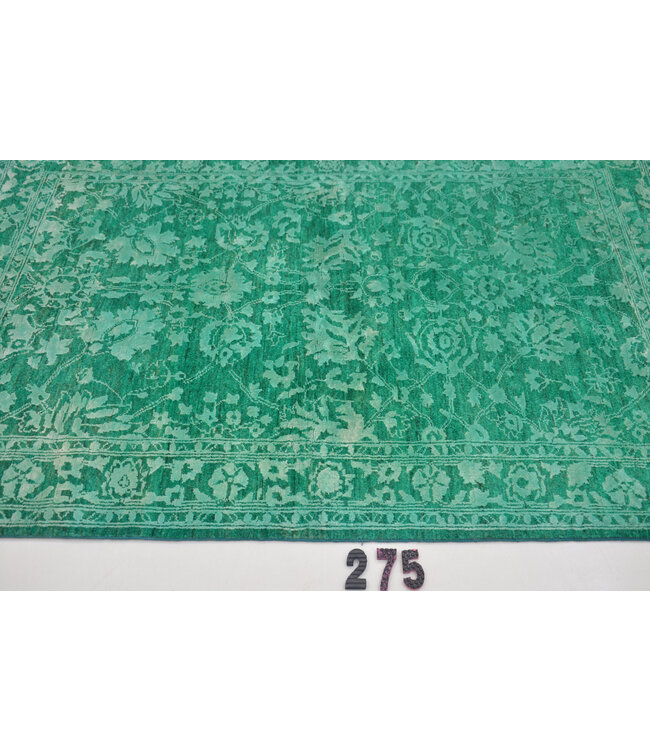 Groen Ziegler Tapijt – 179 x 123 cm – Handgeknoopt Wol