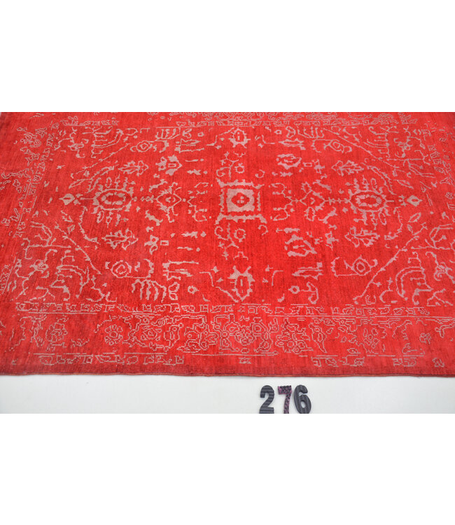 Roter Gabbeh Teppich – 187 x 121 cm – Handgeknüpft aus Wolle