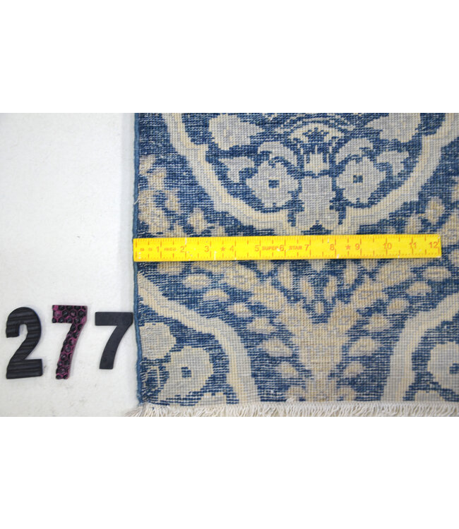 Blue Ziegler Rug – 426 x 123 cm – Hand-Knotted Wool