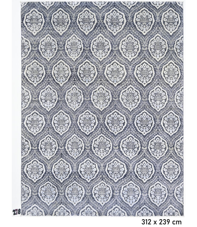 Grijs Ziegler Tapijt – 312 x 239 cm – Handgeknoopt Wol