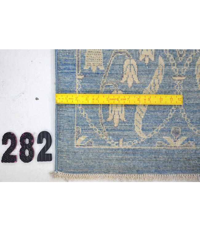 Light Blue Modern Rug – 295 x 193 cm – Hand-knotted Wool Carpet