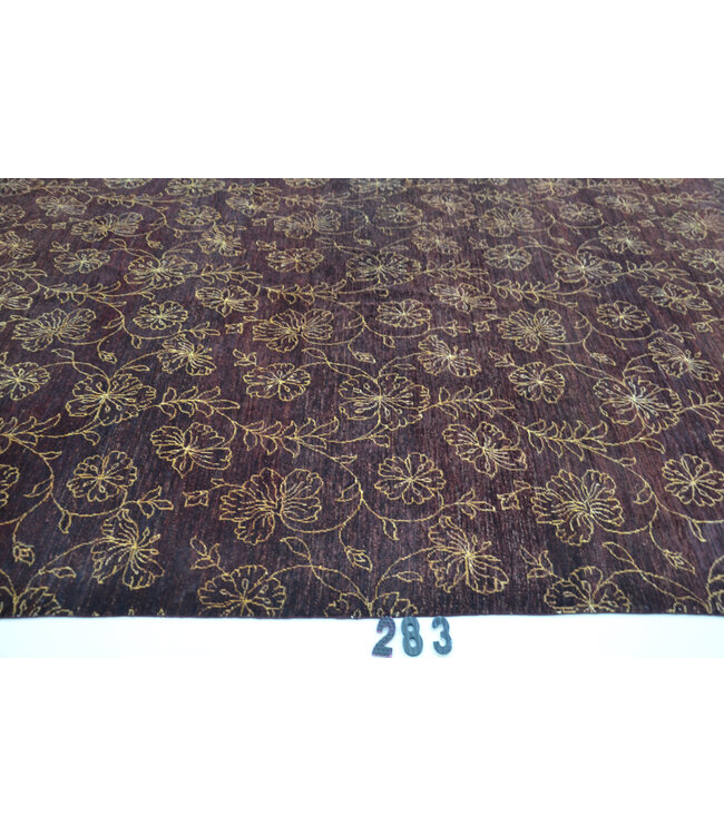 Dark Red Modern Rug – 288 x 192 cm – Hand-knotted Wool Carpet