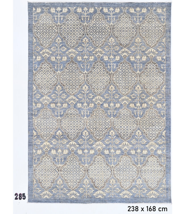 Light Blue Ziegler Rug – 238 x 168 cm – Hand-knotted Wool Carpet