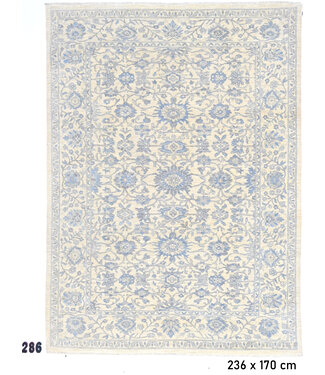 Cremefarbener Ziegler Teppich – 236 x 170 cm – Handgeknüpfter Wollteppich