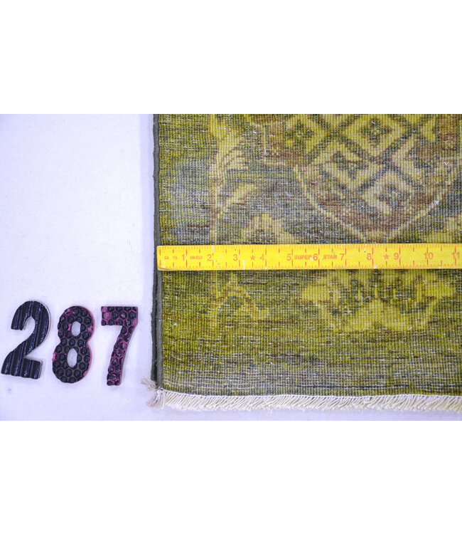 Green Antique Rug – 237 x 165 cm – Hand-knotted Wool Carpet