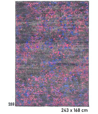 Black and Pink Modern Rug – 243 x 168 cm – Hand-knotted Wool Carpet with Abstract Pattern Black and Pink Modern Rug – 243 x 168 cm – Hand-knotted Wool Carpet with Abstract Pattern