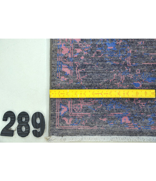 Schwarz-pinker Moderner Teppich – 243 x 168 cm – Handgeknüpfter Wollteppich mit abstraktem Design