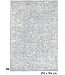 Light Grey and Blue Ziegler Rug – 293 x 194 cm – Hand-knotted Wool Carpet with Classic Pattern