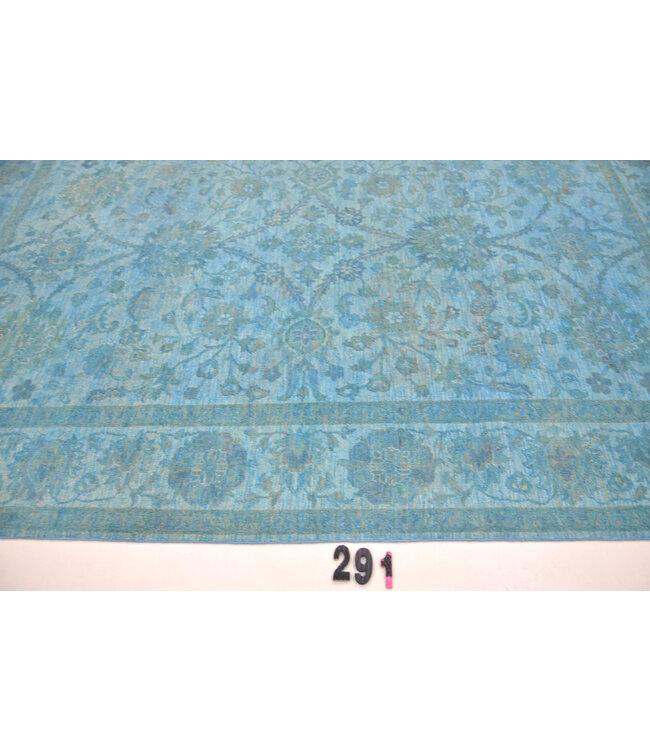 Lichtblauwe Ziegler Vloerkleed – Handgeknoopt – 290 x 194 cm