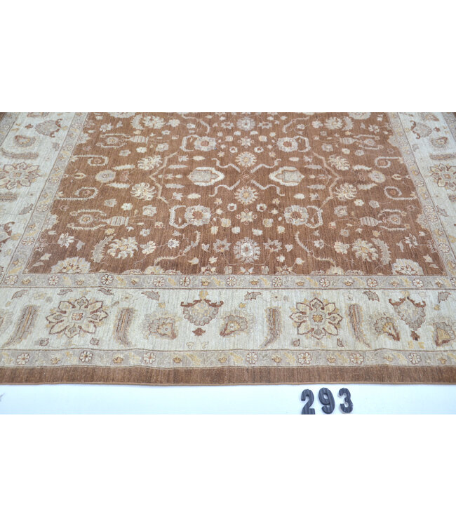 Brauner Ziegler Teppich – Handgeknüpft – 222 x 189 cm