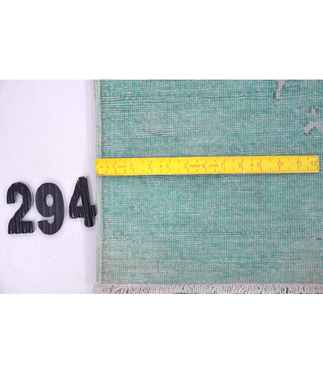 Green Vintage Rug – Hand-Knotted – 235 x 168 cm