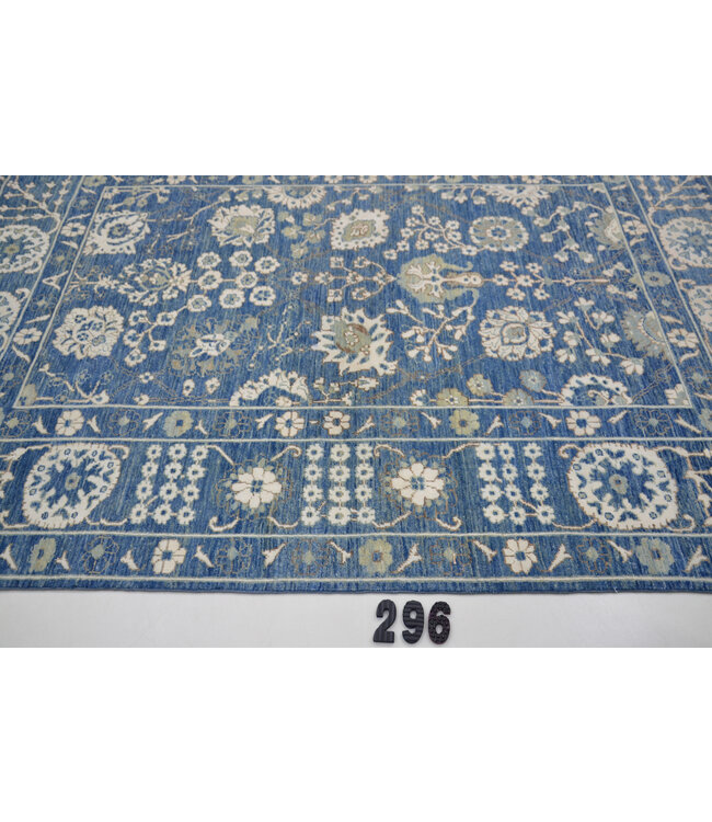 Blue Ziegler Rug – Hand-Knotted – 231 x 168 cm