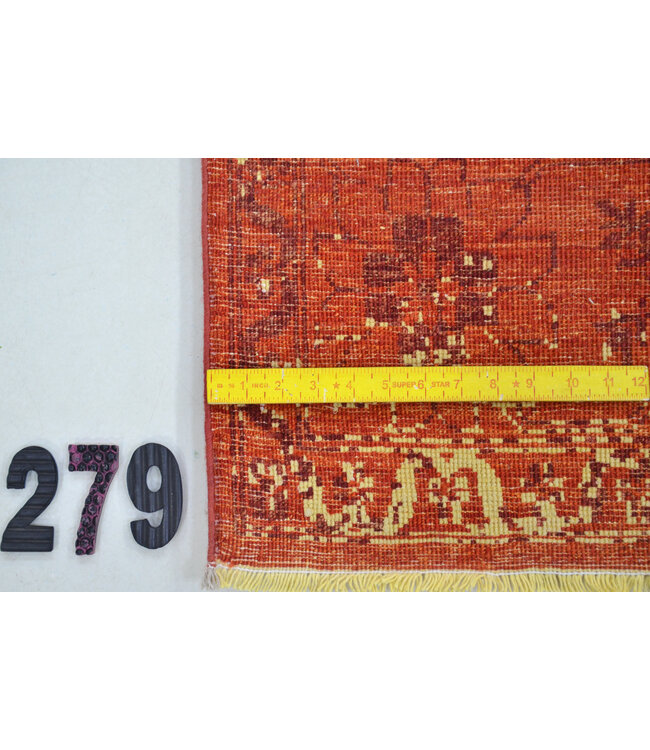 Red Vintage Rug – Hand-Knotted – 297 x 242 cm