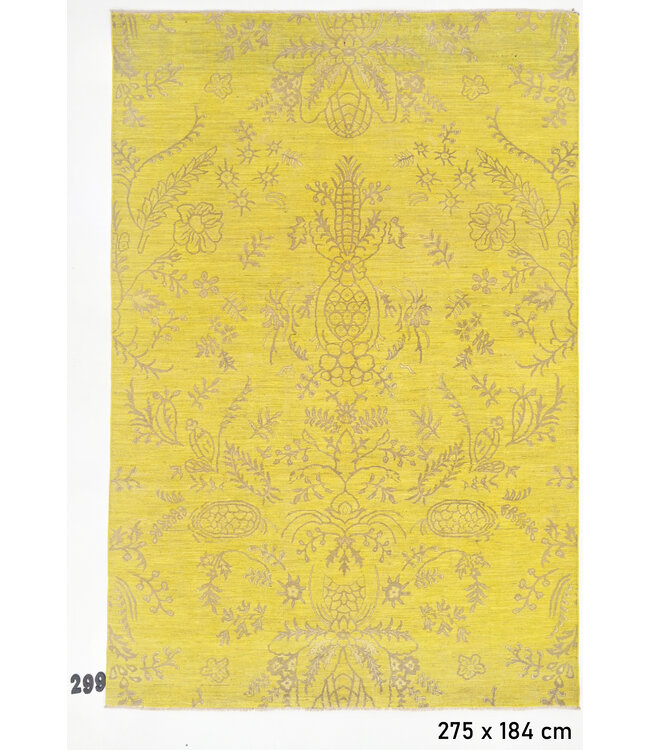 Geel Modern Vloerkleed – Handgeknoopt – 275 x 184 cm