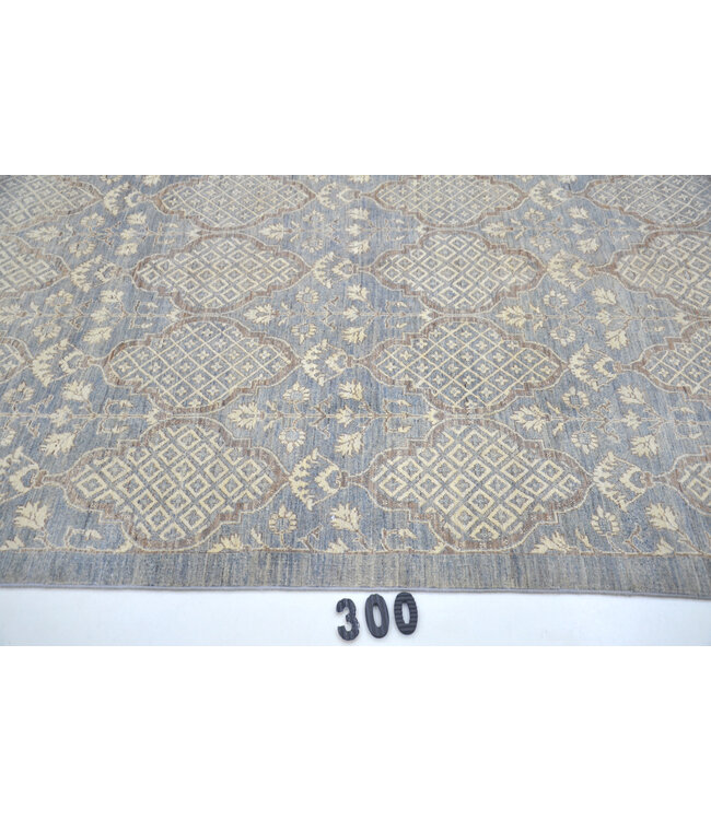 Grauer Ziegler Teppich – Handgeknüpft – 242 x 167 cm