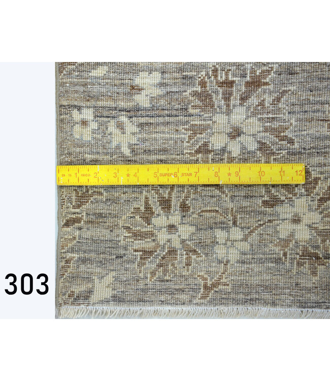 Beige Antique Hand-Knotted Wool Rug – 233 x 166 cm