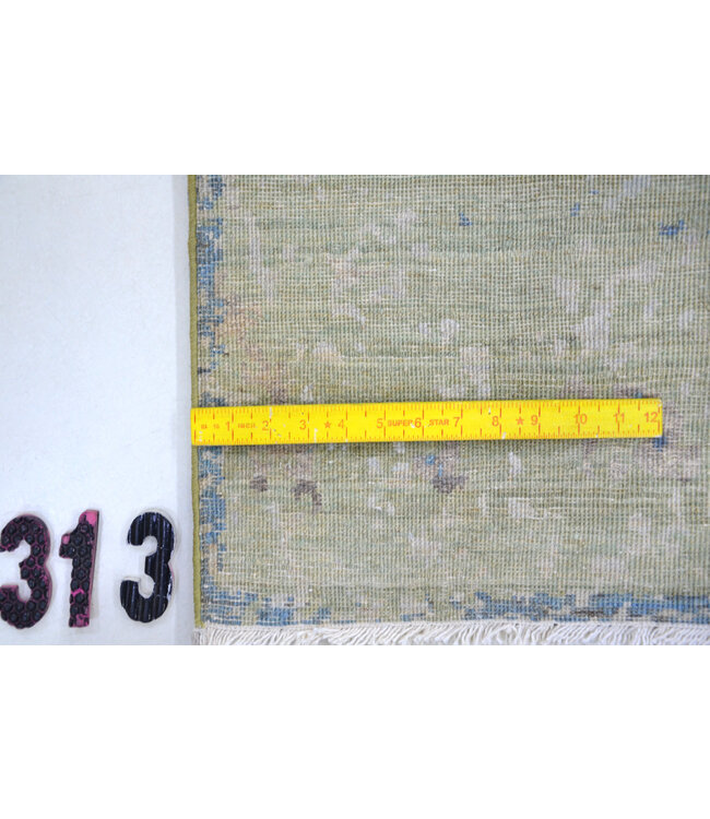 Groen en blauw Modern patroon vloerkleed – 238 x 170 cm