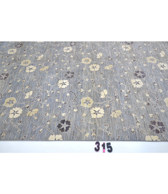 Blauw Gabbeh Handgeknoopte Wol Tapijt – 292 x 199 cm