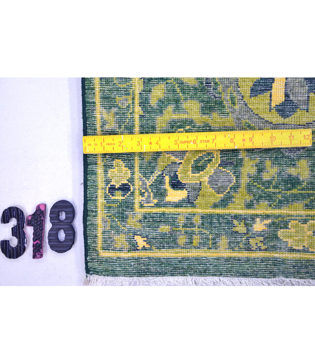 Blue Kazak Hand-Knotted Wool Rug – 242 x 168 cm