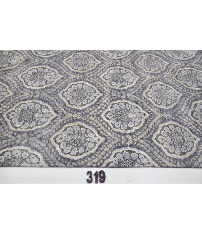 Gray Ziegler Hand-Knotted Wool Rug – 242 x 164 cm