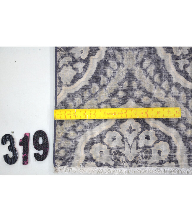 Grijs Ziegler Handgeknoopte Wol Tapijt – 242 x 164 cm