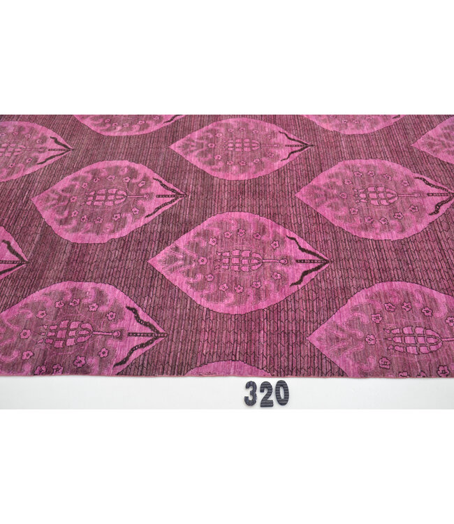 Rosa Kazak Handgeknüpfter Wollteppich – 231 x 153 cm