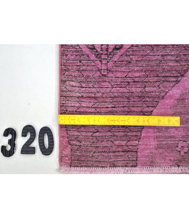 Pink Kazak Hand-Knotted Wool Rug – 231 x 153 cm