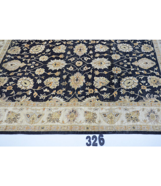 White Ziegler Rug – Hand-knotted Wool Carpet – 303 x 241 cm