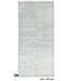 Light Blue Modern Rug – 261 x 121 cm – Hand-knotted Wool Carpet