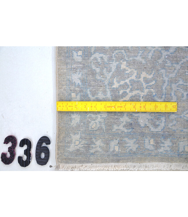 Zacht Beige Vintage Handgeknoopt Wol Vloerkleed - 290 x 202 cm