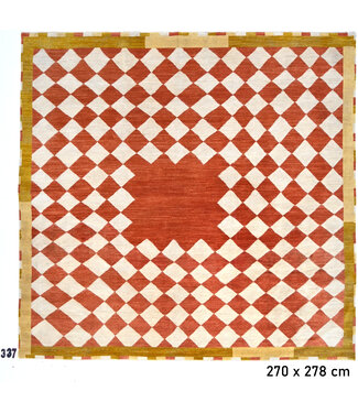 Vintage Wollteppich – Handgeknüpft – 270 x 278 cm