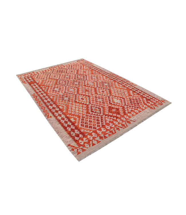 Authentischer Handgewebter Kelim-Teppich – 295x205 cm | 100 % Wolle