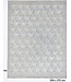 Grey-Cream Modern Pattern Hand-Knotted Wool Rug – 358 x 272 cm