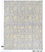 Grey-Yellow Modern Pattern Hand-Knotted Wool Rug – 309 x 241 cm