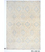 Beige-Blue Ziegler Pattern Hand-Knotted Wool Rug – 376 x 262 cm