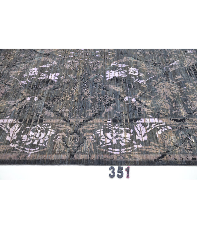 Grey Vintage Rug – Hand-Knotted – 288 x 248 cm – Wool