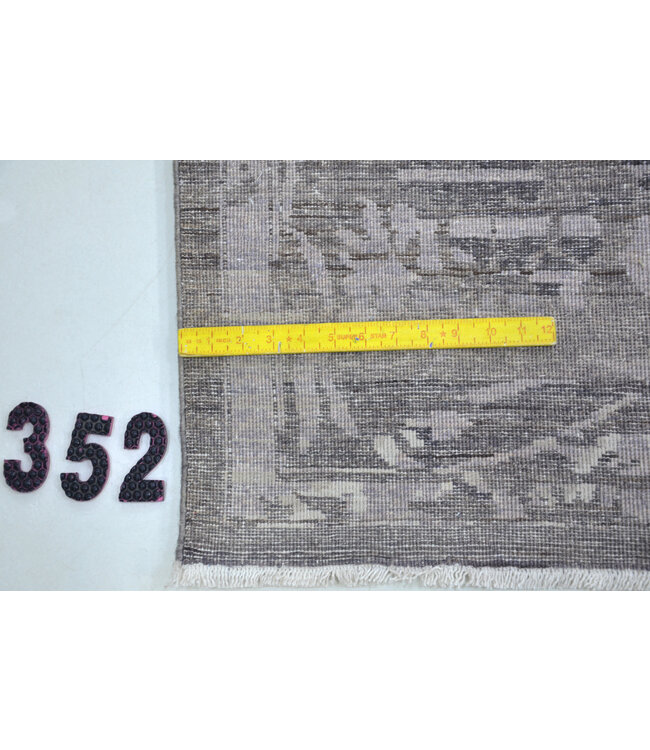 Grijs Vintage Tapijt – Handgeknoopt – 358 x 267 cm – Wol